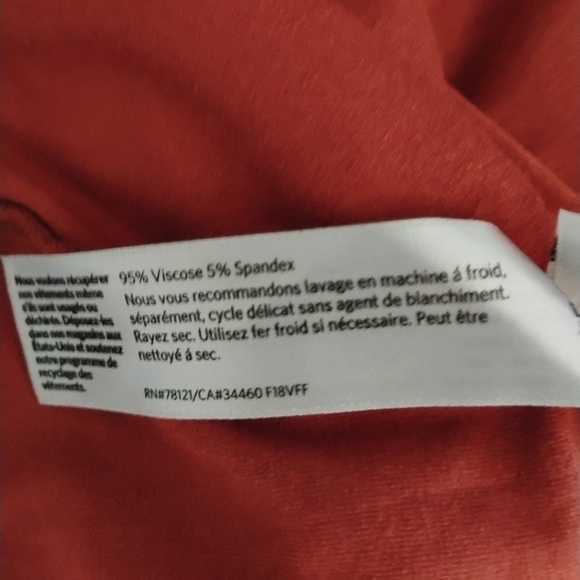 EILEN FISHER NWOT Burnt Orange Dress – Viscose Stretch Size Medium - Picture 6 of 6